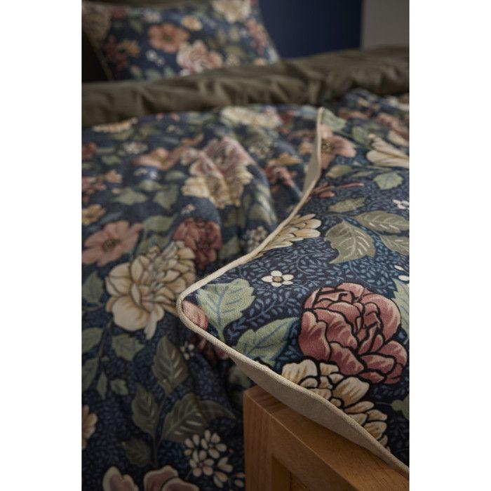 Coussin déhoussable 40 x 60 cm "Augustine" Velours imprimé l'Effet Papillon