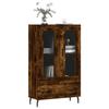 VidaXL Buffet haut chêne fumé 69,5x31x115 cm bois d'ingénierie 828321