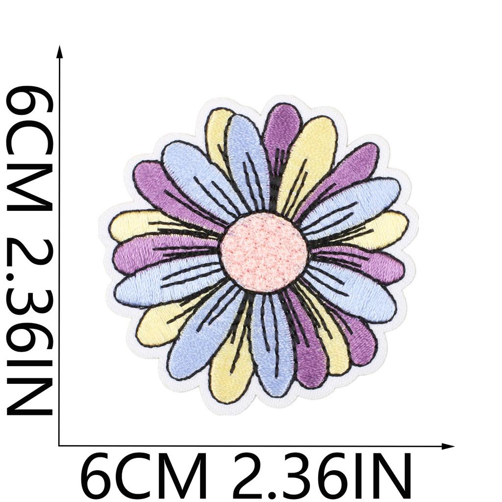 Cactus Car Embroidery Cloth Sticker Jacket Decoration Wave Patch Sticker Butterfly Computer Embroidery Label Flower Stamp Ironing
