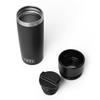 YETI Rambler 16oz Travel Bottle, Stainless Steel, Vacuum Insulated, with Leak-Proof Commuter Cap, Black