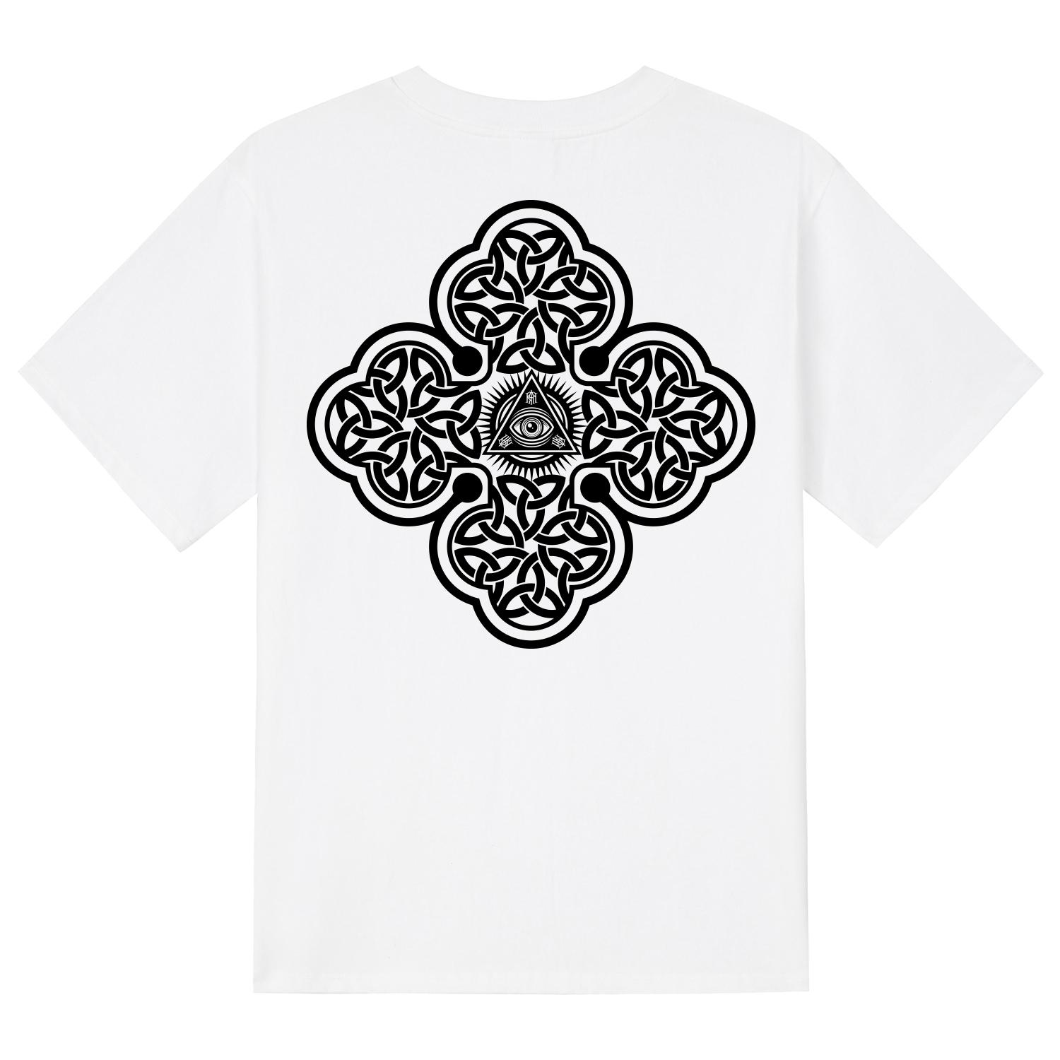 Khan 6312 Ktw0121 Celtic Horus Short Sleeve T-Shirt - White White/L