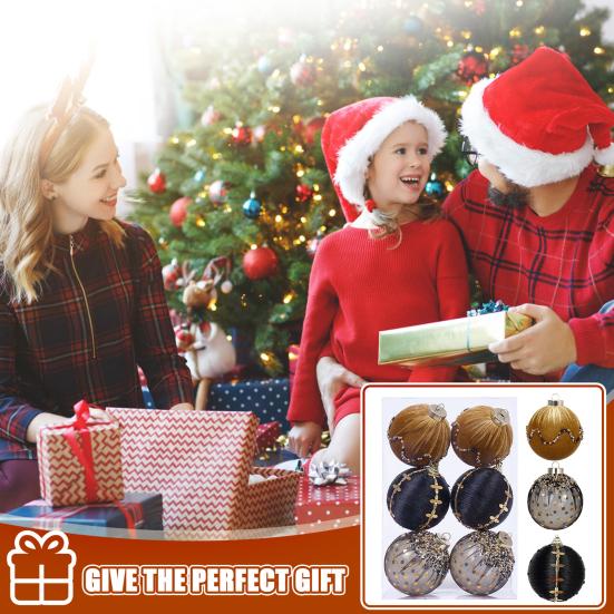 Plush Christmas Balls with Lanyard Seasonal Hanging Ornaments Elegant Xmas Tree Decoration for Home And Holiday Parties