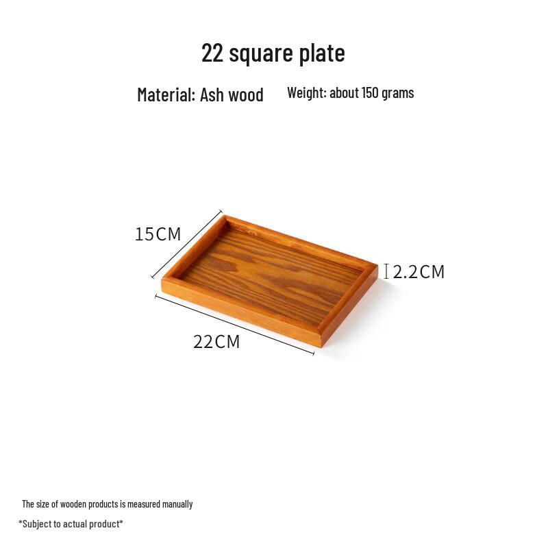 Rechteckiges Serviertablett aus Massivholz