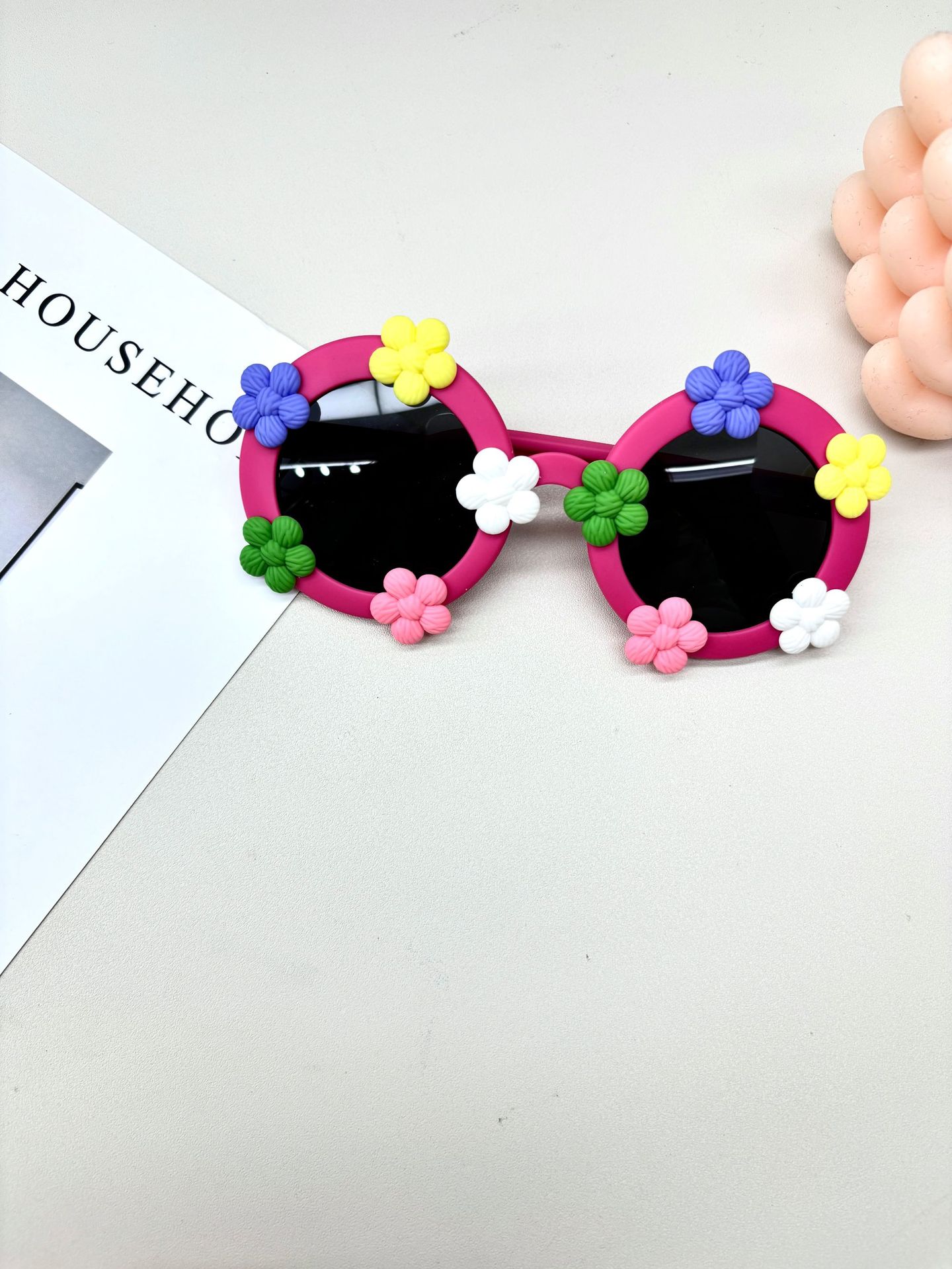 

Детские солнцезащитные очки Flower Cute Silicone Hold Солнцезащитные очки для девочек Polarizer Uv400 Защита от солнца