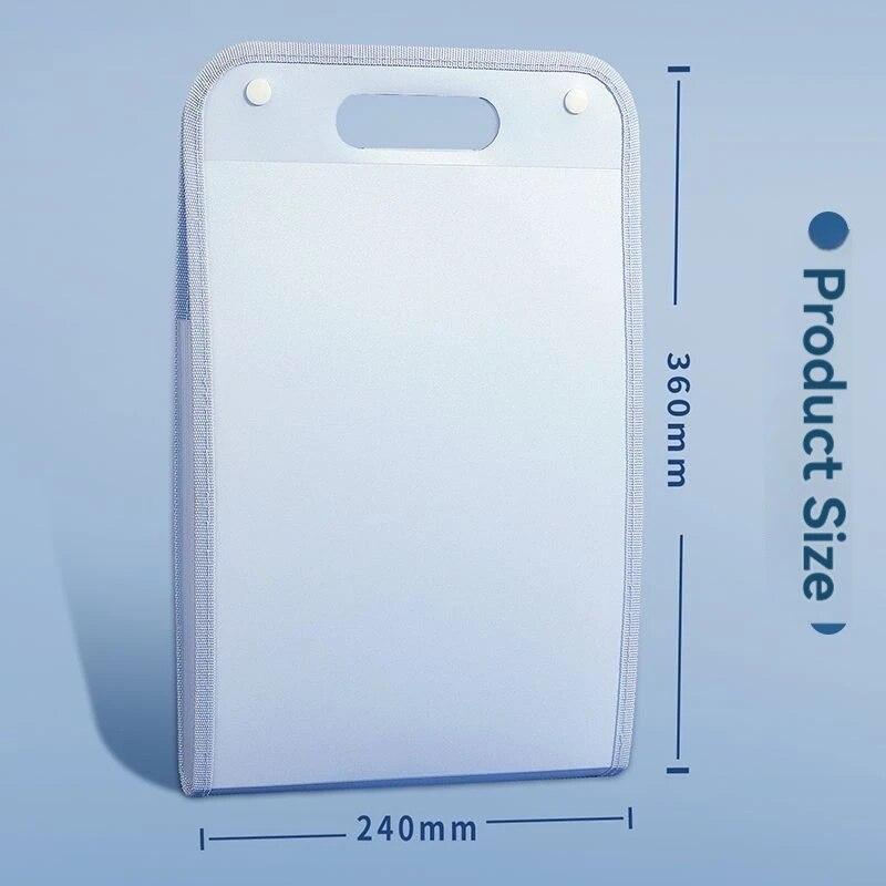 13-lommers mapper Bærbare A4 Brevstørrelse Macaronfarge Trekkspill Dokumentorganisator for Klasserom Kontor Hjemmeoppbevaring