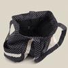 Korean Vintage Polka Dot Canvas Shoulder Bag Women Cute Lace Handle Bag Large Capacity Tote Casual and Versatile Storage Bags