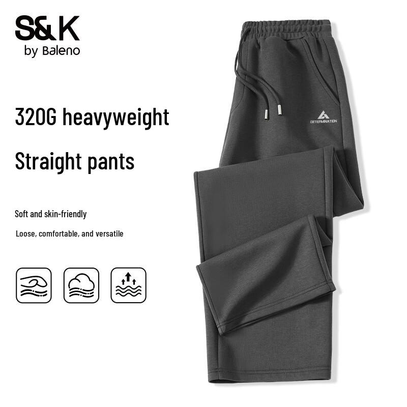 Pánské pletené kalhoty s širokými nohavicemi Baleno S&K Series