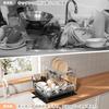 MAJALiS 2-Tier Stainless Steel Dish Drainer, Dish Drying Rack, Dish Drainer, Dish Rack, Washing Basket, Dish Stand, Kitchen, 304 Stainless Steel, Knif
