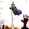 Halloween Flying Witch Decor Hovering Flying Witch Decorations with Scary Sound Halloween Props Horror Themed Scary Props