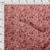 oneOone Cotton Poplin Dark Peach Fabric Abstract Floral Sewing Material Print Fabric By The Yard 42 Inch
