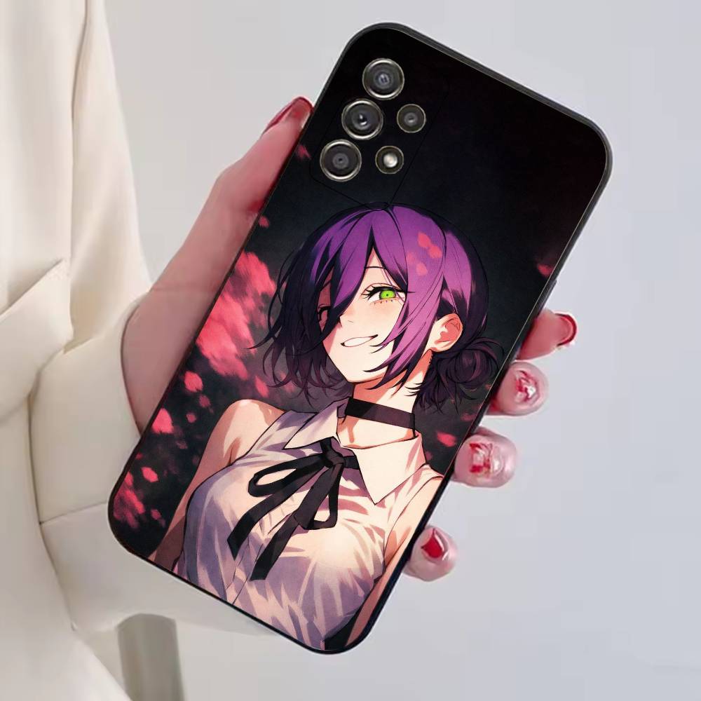 Cool Anime Girl R-Reze Phone Case For Samsung S25,S24,S21,S22,S23,S30,Ultra,S20,Plus,Fe,Lite,Note,10,Black Cover