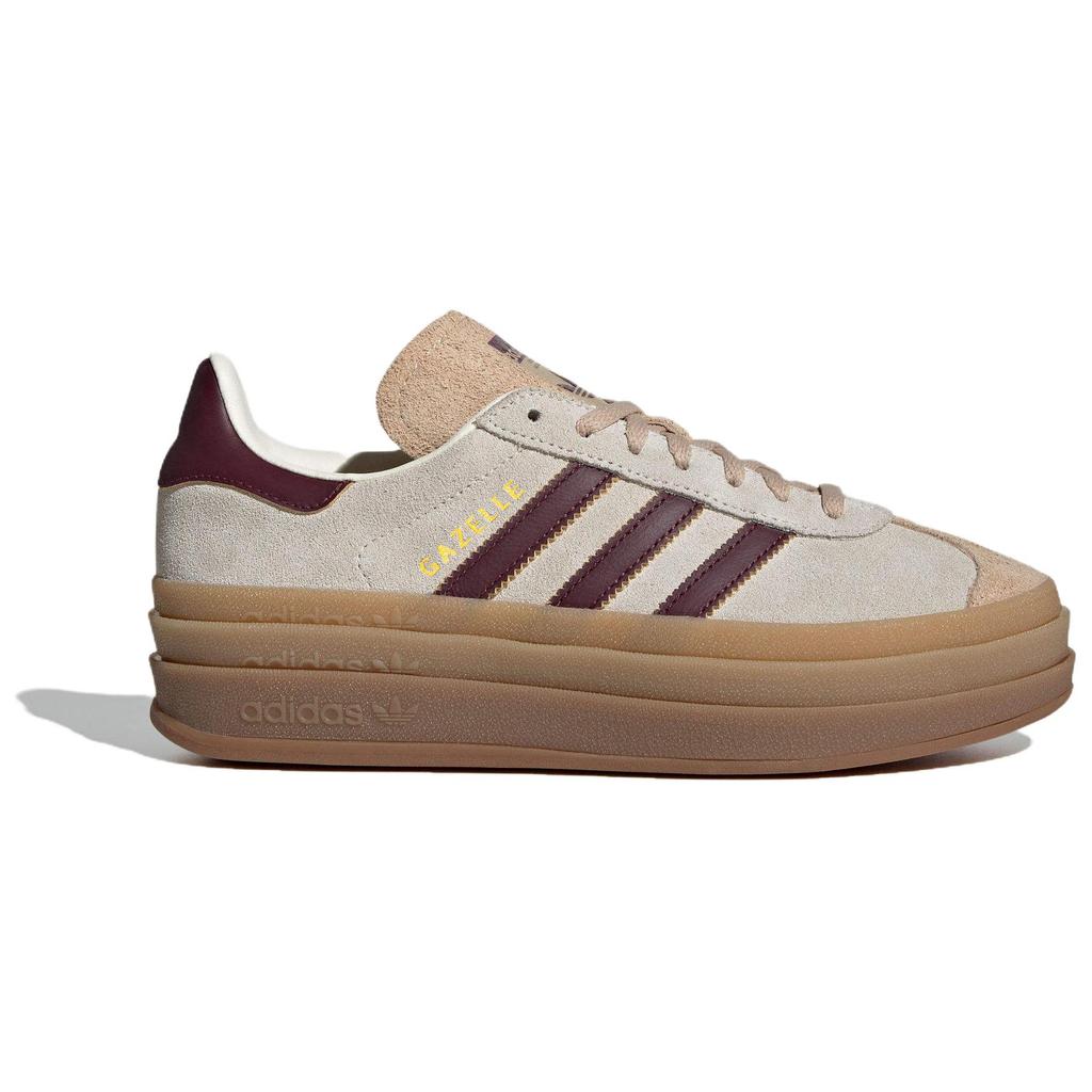 Adidas Originals Gazelle Bold Cream White Maroon Women's