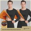 Men's Thick Fleece Thermal Underwear Set - Large Size, Cold-Proof Autumn/Winter Cotton Sweater & Pants