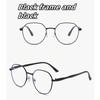 Pair of Student Glasses with Round Full Frame Metal Frame Elegant and Simple Fashionable for Commuting and Leisure