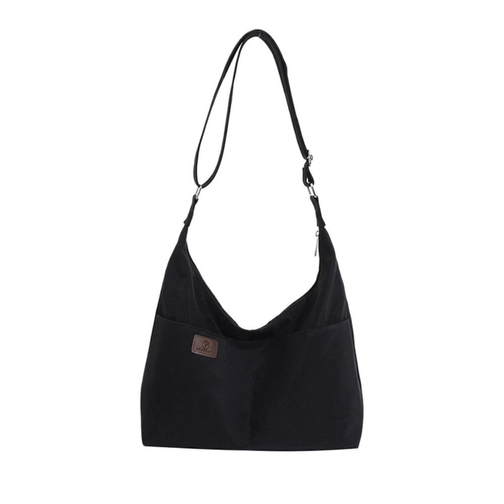 

Multi-layer Square Crossbody Bag Large Capacity Single Shoulder Bag Nylon Messenger Bag Students чёрный