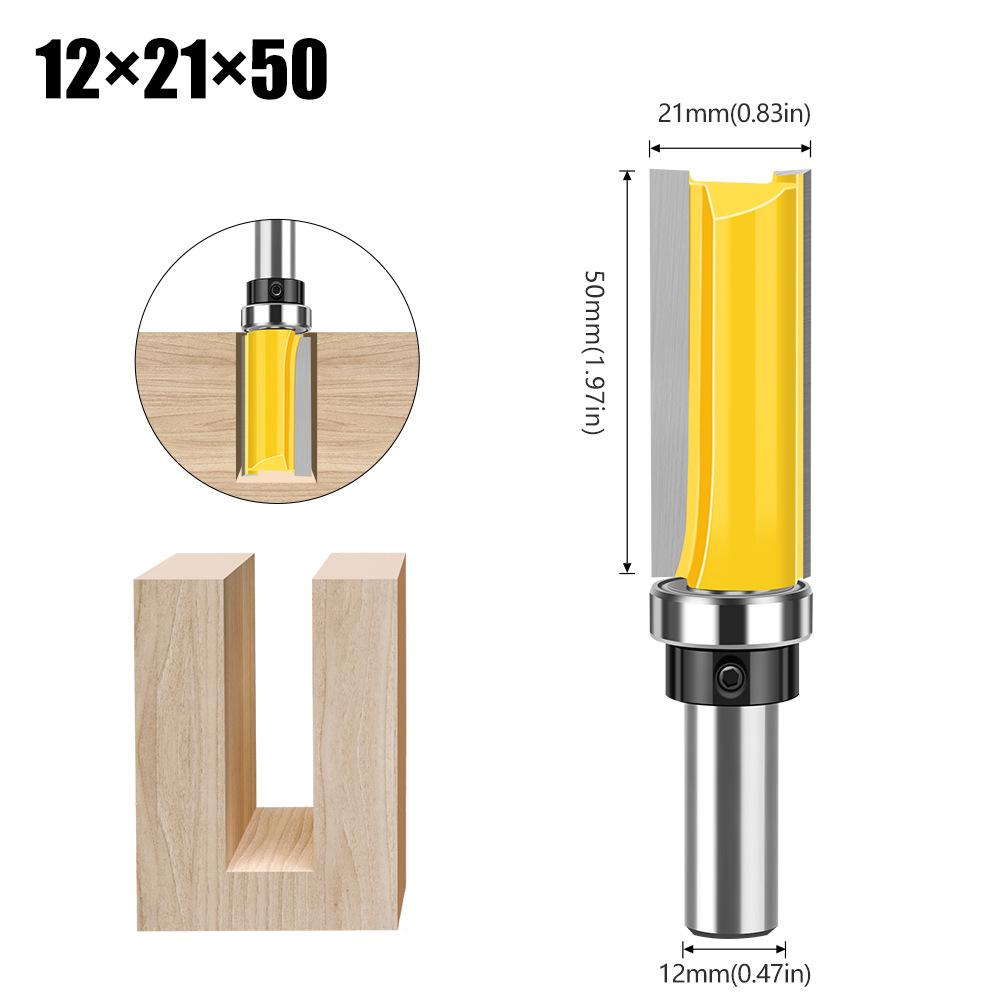 12 Handle Bearing Straight Knife Imitation Trimming Knife Straight Edge Woodworking Milling Cutter Head Engraving Machine Milling Cutter Double Edge