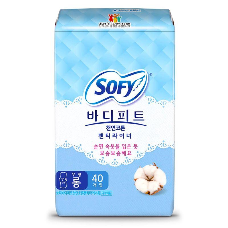 SOFY Bodyfit Cotton Liner Long 40ct X 8pk