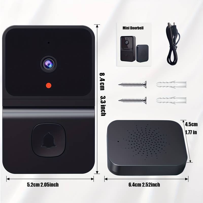 wifi video doorbell household ding dong beeper wireless two-way video intercom smart home