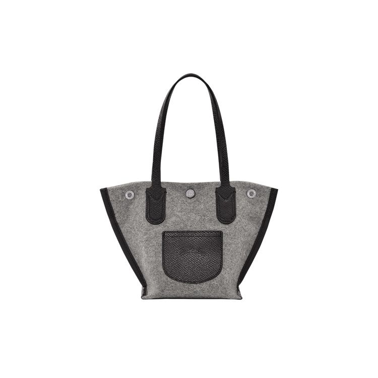 

Longchamp Le Roseau Tote Bag Shopping Bag Mini Women tote Silver Gray 10172HBL112 Basic Set (Bag+Dust Bag)
