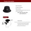 Custom Embroidered Cotton Bucket Hat: Double-Sided, Unisex Sun Protection for Mountaineering.