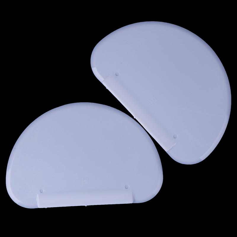 White Pastry Dough Cutter Cake Tools Scraper Flexible Safe Plastic Kitchen Tool