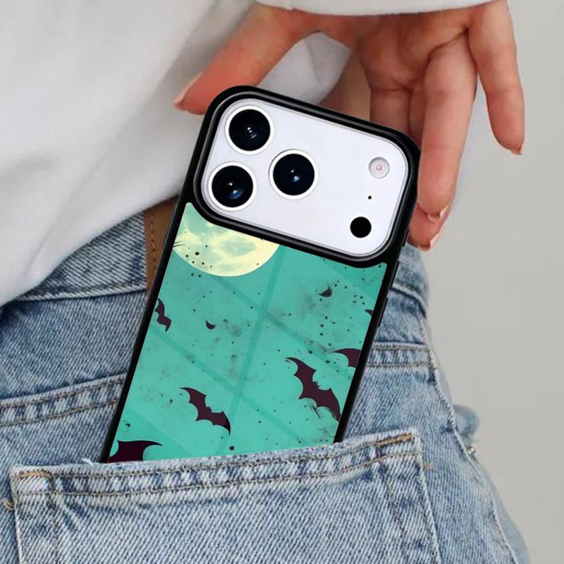 Twilight Bat Halloween Phone Case for iPhone 17ProMax 12 13 14 15 16e 17 Pro Max Plus Air Cover