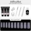 15Ml Nail Extension Glue 10-Piece Set Armor Die Brush Nail Art Crystal Extension Glue Set Crystal Glue