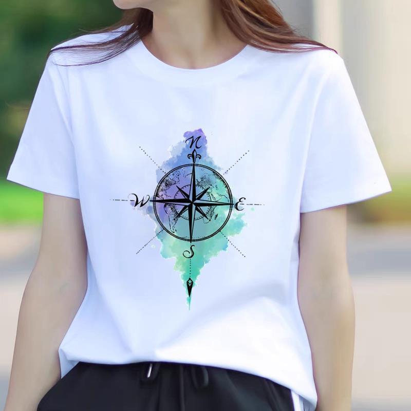 Trendy Summer Women's Short Sleeve T-Shirt - American Korean Style