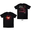 T-shirt David Gilmour: Tir de scène chanceux et étrange (Noir) (Impression au dos & Ex-Tour)