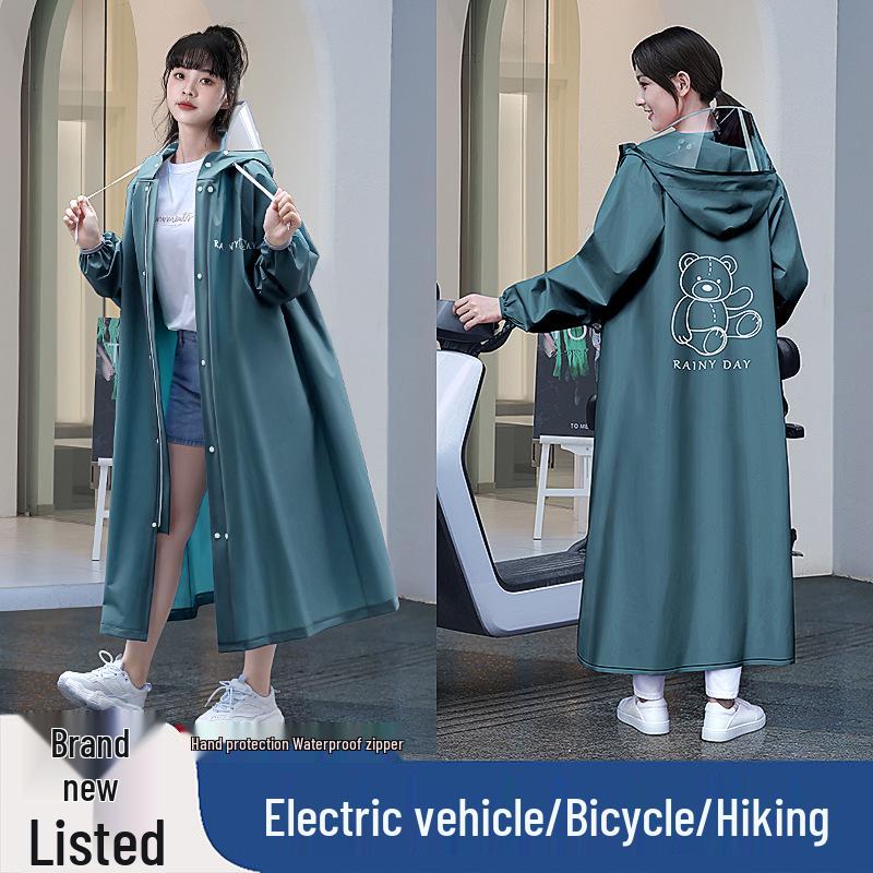 

Women s Portable Non-disposable Electric Vehicle Raincoat M