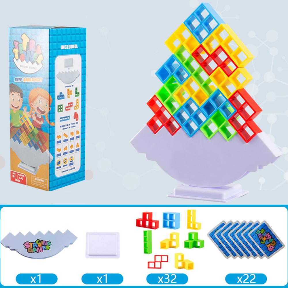 Tetra Tower Balance Game Perfect for Family Games, Parties, Travel