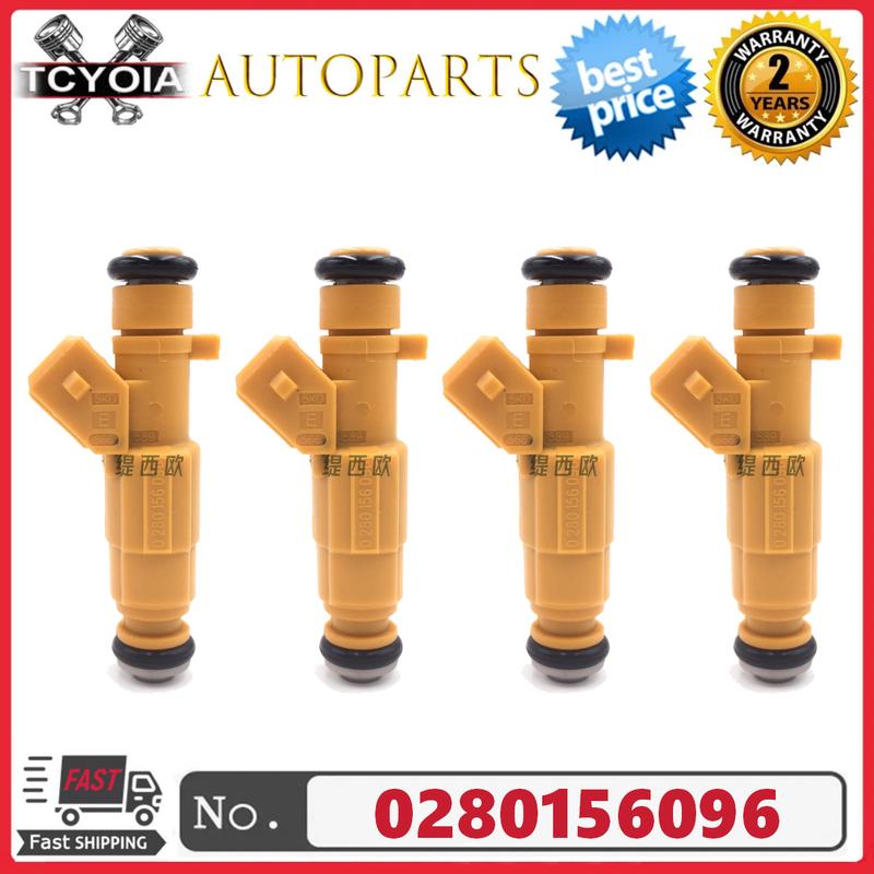

4pcs/lot 0280156096 032906031D Fuel Injector For SEAT Idiza Volkswagen Golf Polo Cordoba 1.6L L4 2004~2009