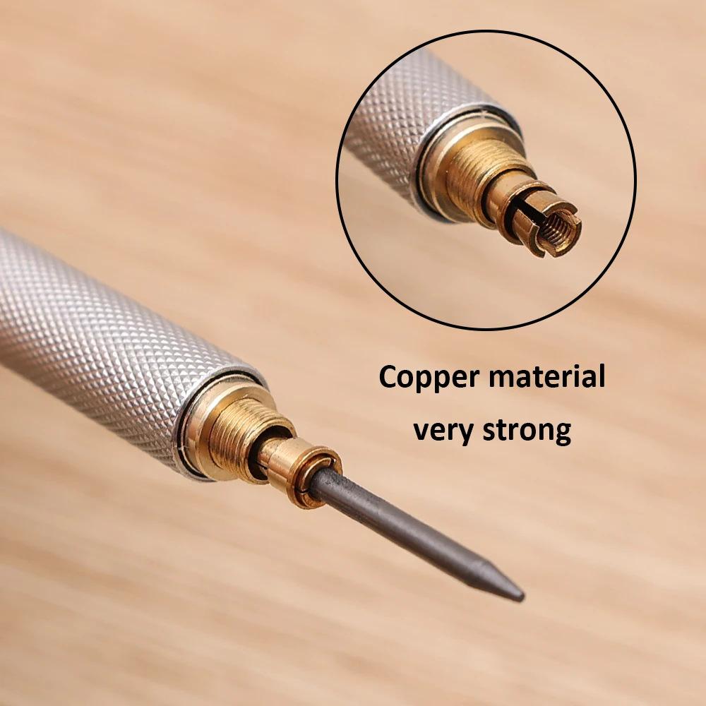 Mechanical Automatic Pencil Metal Mechanical Pencil Automatic Drafting Pencil for Carpenter Marking Sketching Drafting