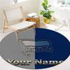 Hertha BSC Custom Name Round Area Rug,Carpet Rug for Living Room Bedroom Sofa Playroom Decor,Non-slip Floor Mat