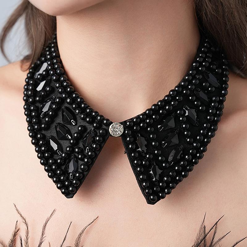

Жемчужные бусины кружева отделка воротник ленты женское ожерелье свадебные украшения для одежды платье бусины воротник свадебные украшения