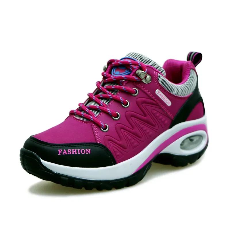 Women's Shoes Lace Up Casual Sports Shoes Outdoor Climbing Casual Sports Shoes Comfortable Chaussure Femme Women Sneakers