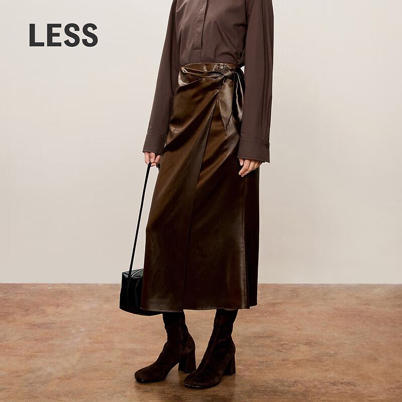 Less 2024 Autumn Slim-Fit Mid-Length Skirt