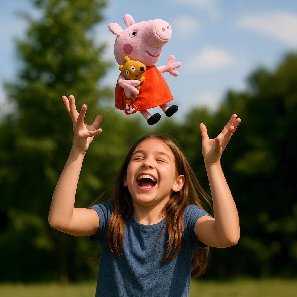 Ty Peppa Pig Plush Toy, Medium, 46128