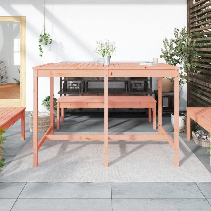 VidaXL Table de jardin 159,5x82,5x110 cm bois massif de douglas 824100