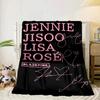 Schwarz und Rosa Mode Decke Flanell Decke für Bett, Sofa, Camping, Wandern, Picknick Zubehör, Geschenk für Familie Fan Geschenke