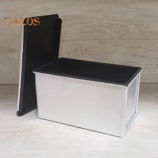 Moule à pain grillé avec couvercle Revêtement antiadhésif Récipient à pain en alliage d'aluminium pour une cuisson saine Sandwich Toast Four Ustensiles de cuisson