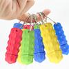 Silicone Decompression Massage Keychain Rotatable Sensory Stress Reducing Massager Adult Pocket Gadget 3D Spikes Grip