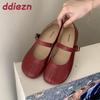 Fashion New In Summer Spring Women Flats Mary Janes Shoes Female Shallow Footwear Fashion Buckle Strap Ladies Flats Shoes