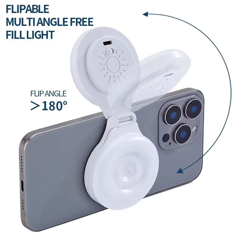Magnetic Led Selfie Fill Light Mini Portable with USB for Magsafe phone Video Light for Makeup Vlog
