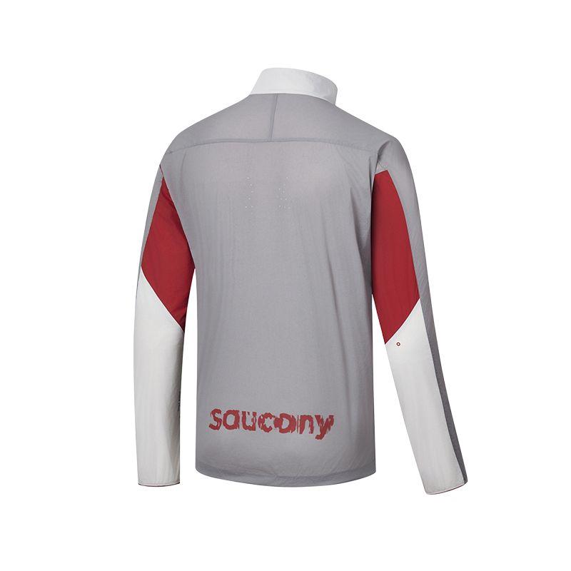 SAUCONY Running Training Series Comfortable Stand Collar Zip Long Sleeve Jacket Men Jackets SA2250SC62T-GR115