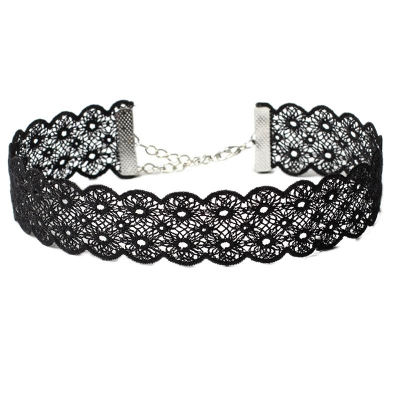

Чокер-комірець Лоліта Готський мереживний чокер-намисто Широкі панковські кільця-гартери на ногу 1