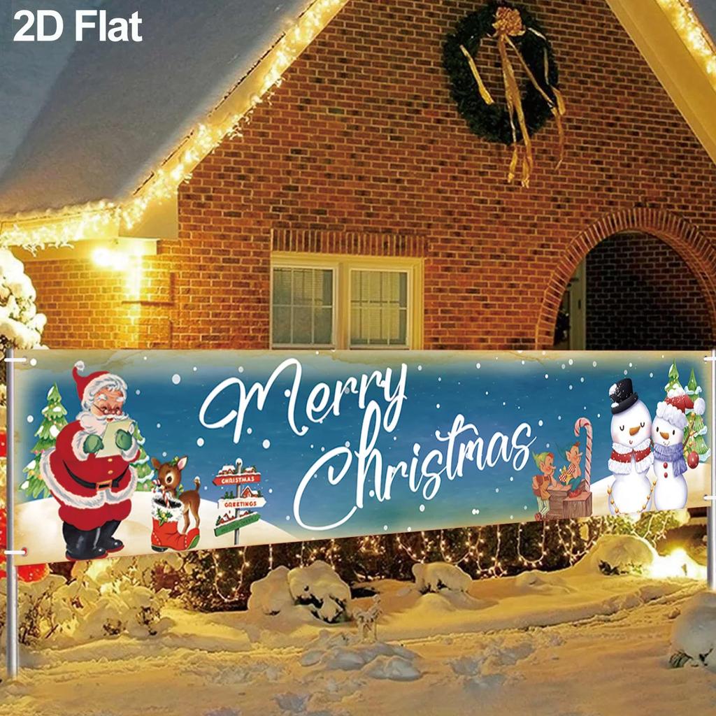 Frohe Weihnachten Banner Weihnachtsfeier Dekoration Kinder Mitgebsel 2026 Weihnachten Weihnachtsmann Banner Navidad Natal Neujahrsgeschenk 2026