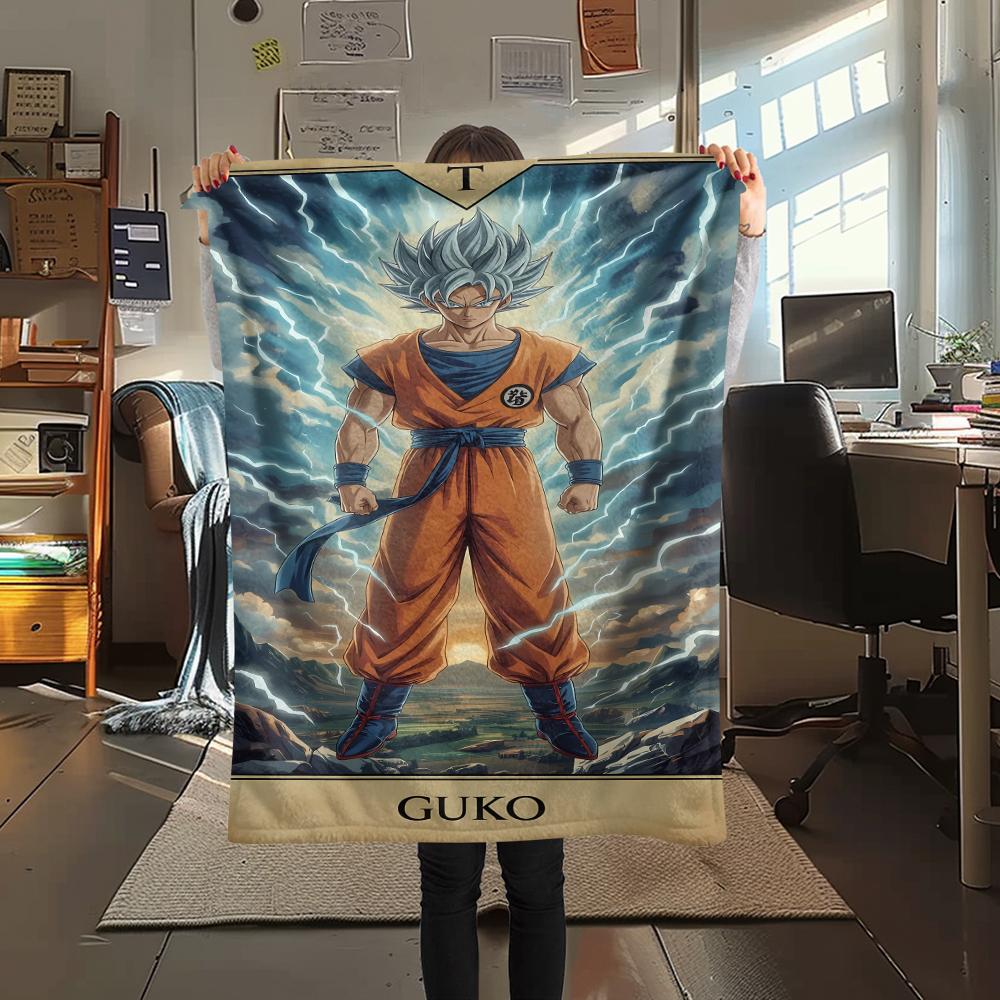 

Dragon Ball characters Print Flannel Blanket,High quality Comfortable for All Seasons,Home Decor,Warmth and Comfort,Perfect for Christmas Gifts 80cm x 120cm
