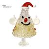Decorative Glass Tree with Star Glazed Christmas Figurine, Colorful Miniature Xmas Decor, Handcrafted Decoration Table Centerpiece for Home