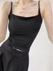 Elegantes Camisole mit Spitzeneinsätzen für Damen: Sommer-Top mit Brustpolstern & sexy Rückendesign